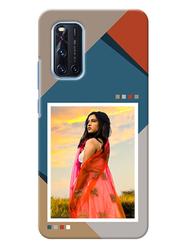 Custom Vivo V19 Mobile Back Covers: Retro color pallet Design