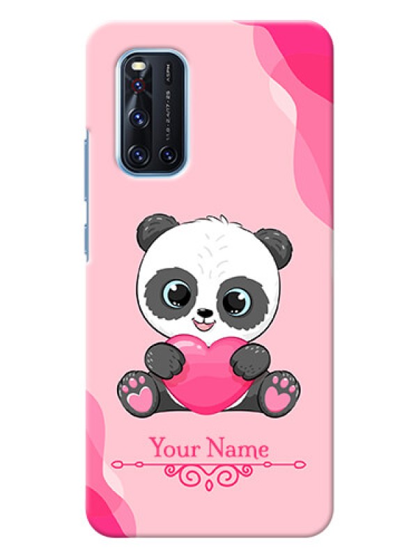 Custom Vivo V19 Mobile Back Covers: Cute Panda Design