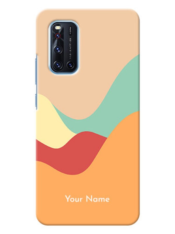 Custom Vivo V19 Custom Mobile Case with Ocean Waves Multi-colour Design