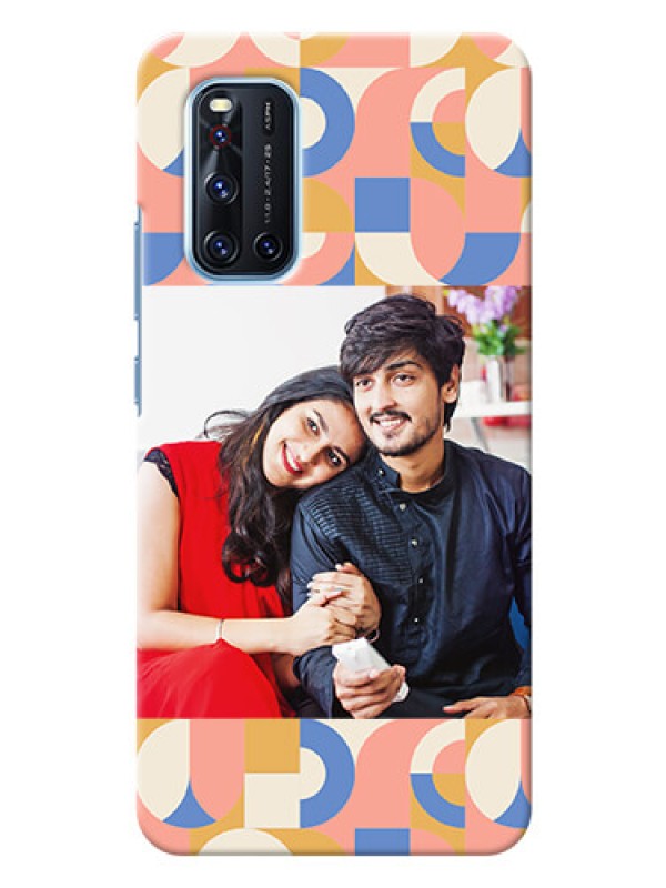 Custom Vivo V19 Custom Phone Covers: Semi-circle Maze Pattern Design