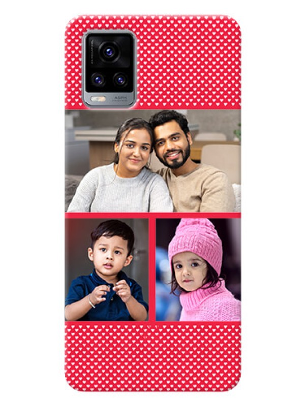 Custom Vivo V20 2021 mobile back covers online: Bulk Pic Upload Design