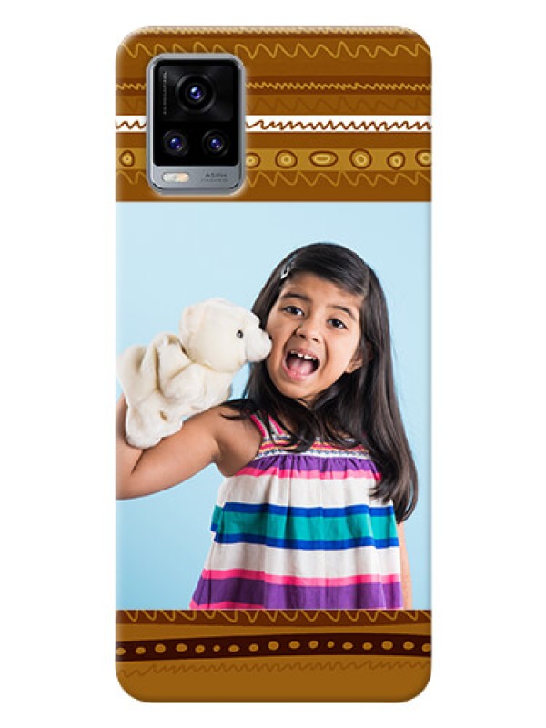 Custom Vivo V20 2021 Mobile Covers: Friends Picture Upload Design 