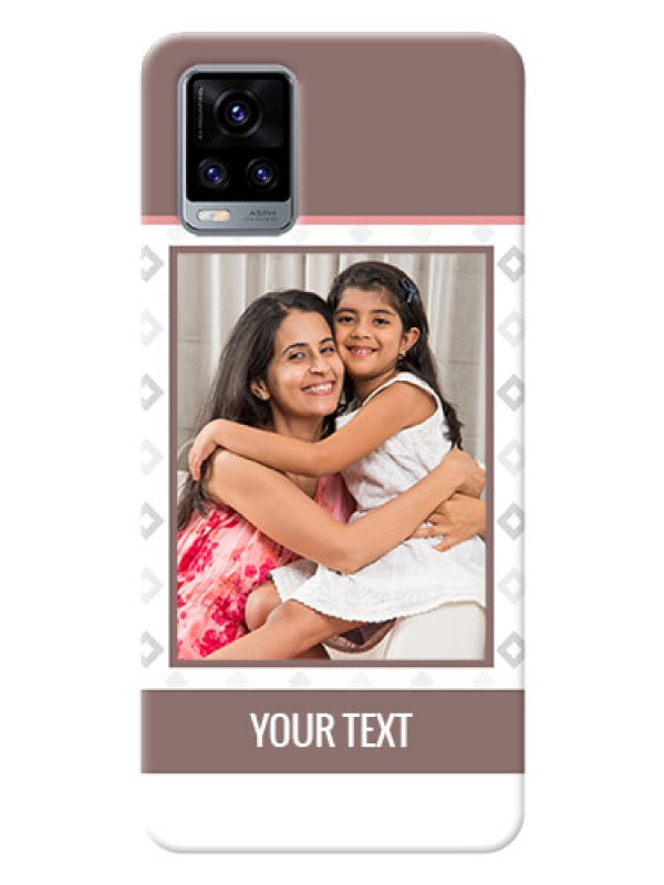 Custom Vivo V20 2021 custom back covers: Simple Diamond Design