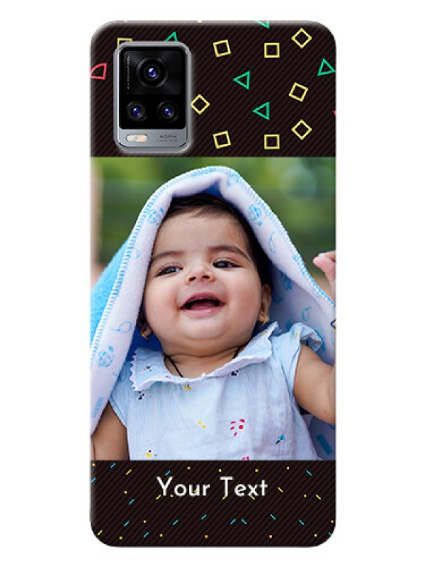 Custom Vivo V20 2021 custom mobile cases with confetti birthday design