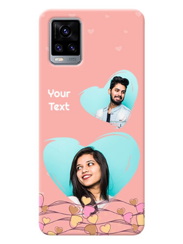 Custom Vivo V20 2021 customized phone cases: Love Doodle Design