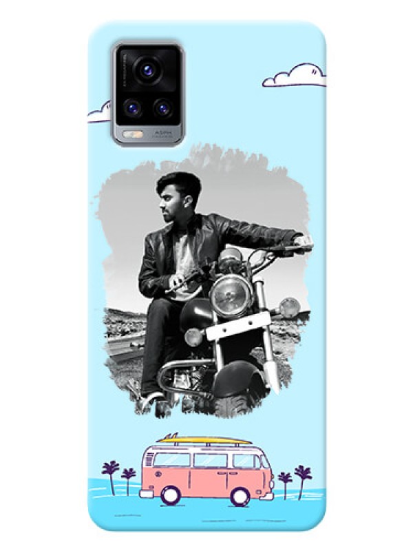 Custom Vivo V20 2021 Mobile Covers Online: Travel & Adventure Design