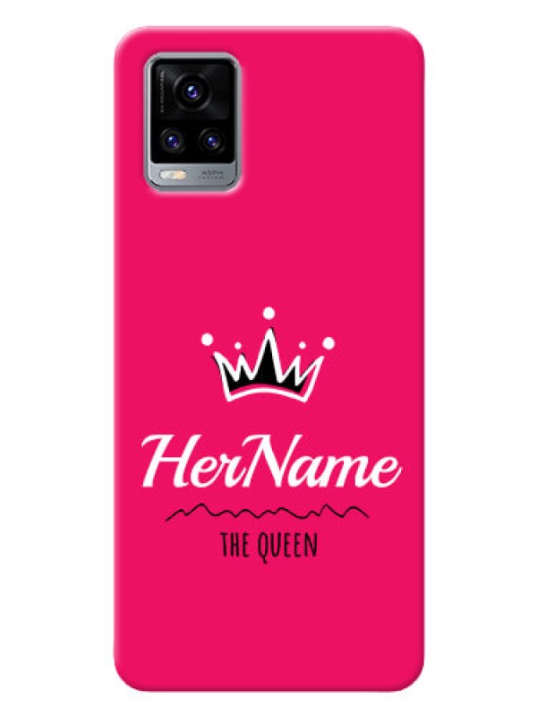 Custom Vivo V20 2021 Queen Phone Case with Name