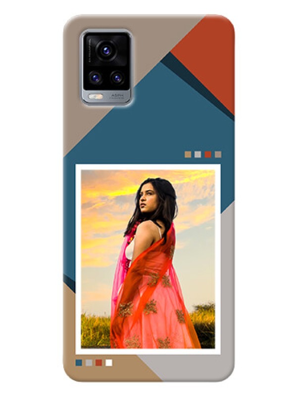 Custom Vivo V20 2021 Mobile Back Covers: Retro color pallet Design
