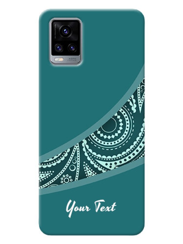 Custom Vivo V20 2021 Custom Phone Covers: semi visible floral Design