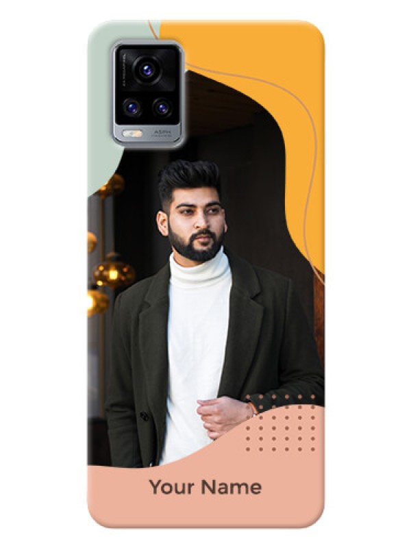 Custom Vivo V20 2021 Custom Phone Cases: Tri-coloured overlay design