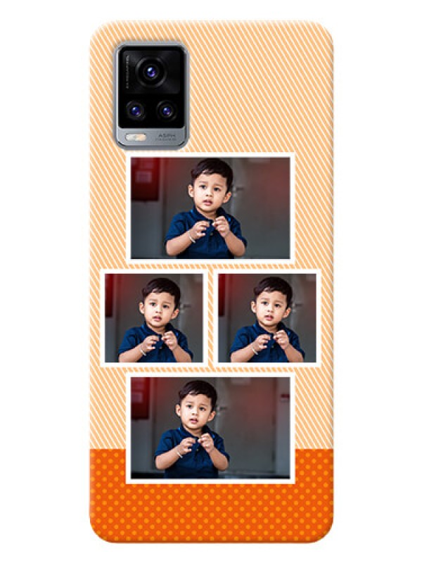 Custom Vivo V20 Pro Mobile Back Covers: Bulk Photos Upload Design