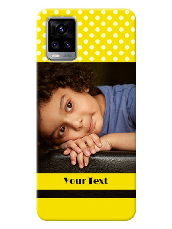 Custom Vivo V20 Pro Custom Mobile Covers: Bright Yellow Case Design