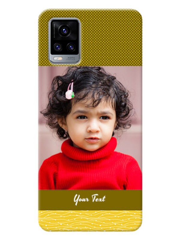 Custom Vivo V20 Pro custom mobile back covers: Simple Green Color Design