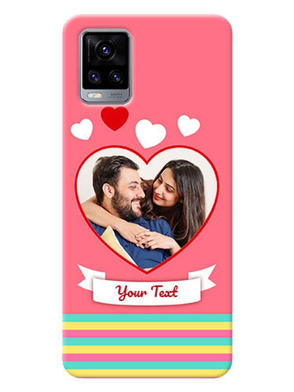 Custom Vivo V20 Pro Personalised mobile covers: Love Doodle Design