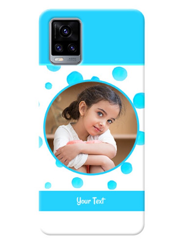 Custom Vivo V20 Pro Custom Phone Covers: Blue Bubbles Pattern Design
