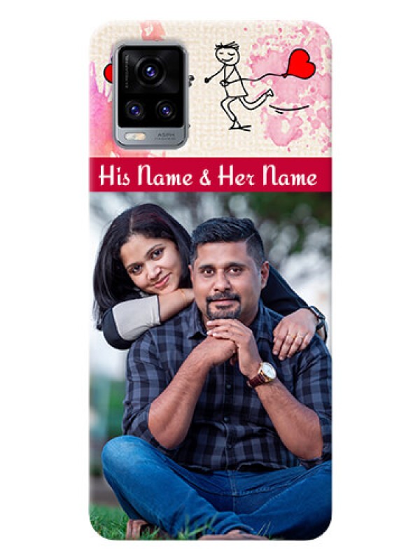Custom Vivo V20 Pro phone back covers: You and Me Case Design