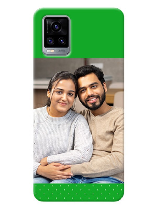 Custom Vivo V20 Pro Personalised mobile covers: Green Pattern Design