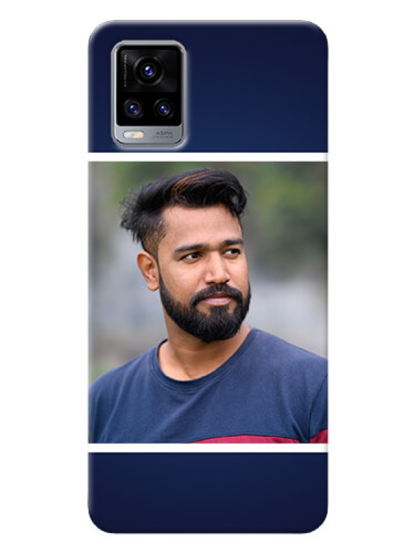 Custom Vivo V20 Pro Mobile Cases: Simple Royal Blue Design