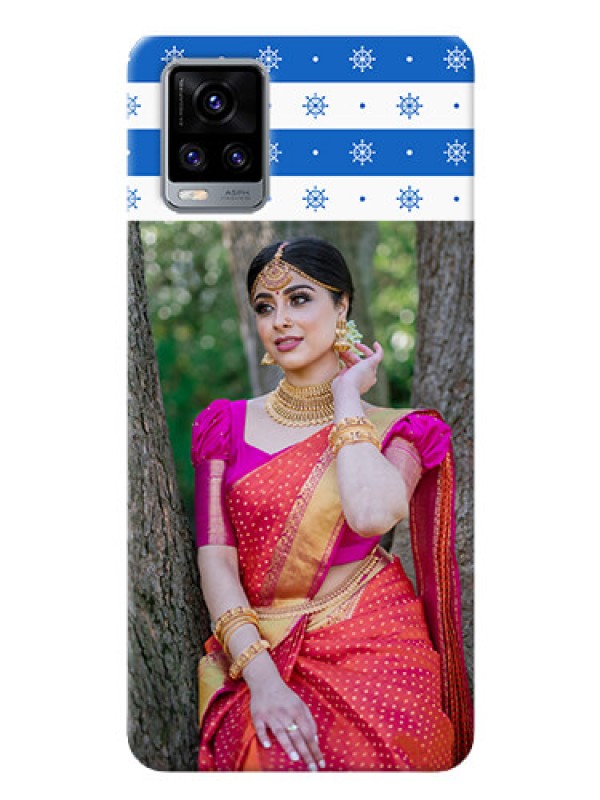 Custom Vivo V20 Pro custom mobile covers: Snow Pattern Design