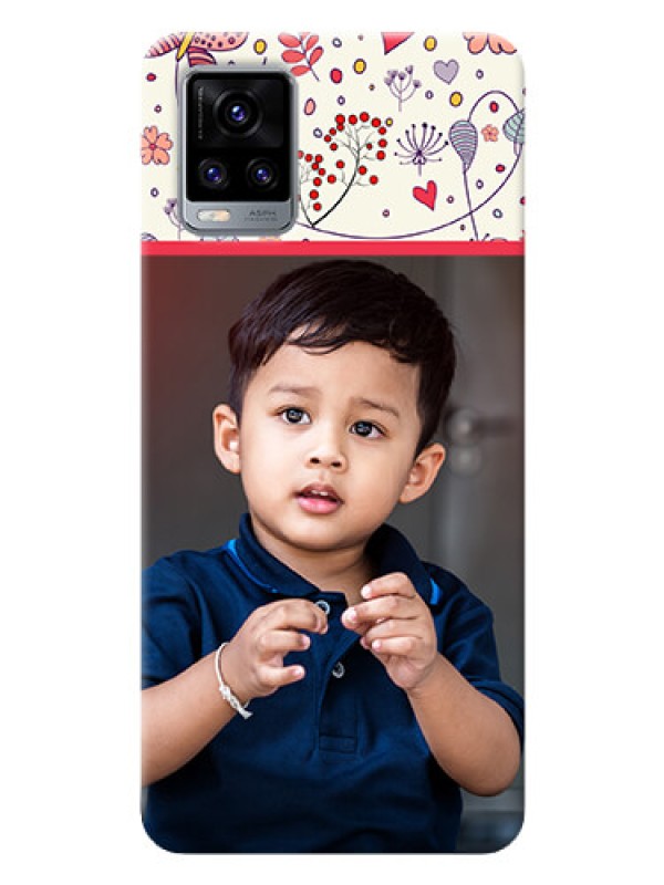 Custom Vivo V20 Pro phone back covers: Premium Floral Design