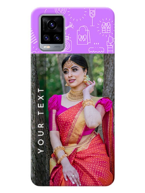 Custom Vivo V20 Pro Personalized Phone Cases: Birthday Icons Design