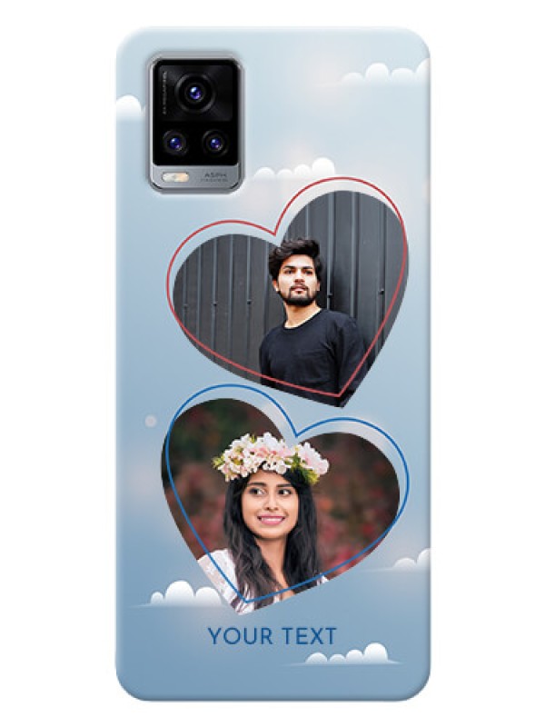 Custom Vivo V20 Pro Phone Cases: Blue Color Couple Design 