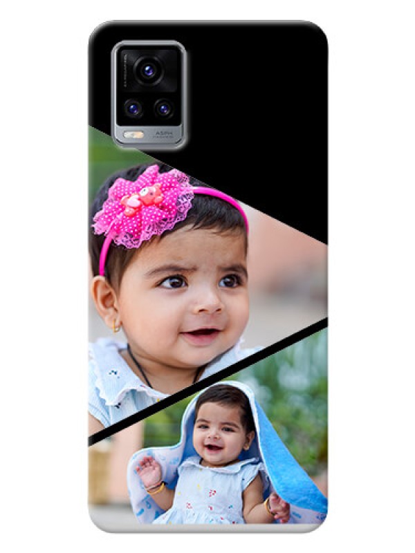 Custom Vivo V20 Pro mobile back covers online: Semi Cut Design