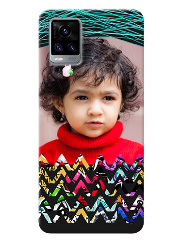 Custom Vivo V20 Pro personalized phone covers: Neon Abstract Design