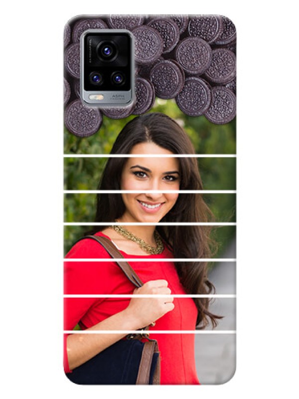 Custom Vivo V20 Pro Custom Mobile Covers with Oreo Biscuit Design