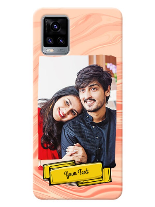 Custom Vivo V20 Pro Customized Phone Cases: Marble Texture Design