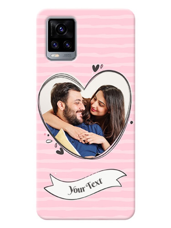 Custom Vivo V20 Pro custom mobile phone covers: Vintage Heart Design