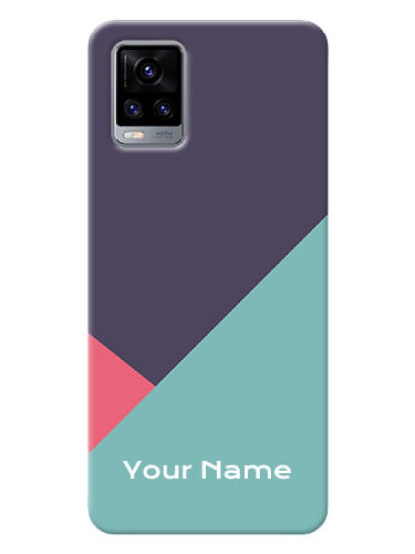 Custom Vivo V20 Pro Custom Phone Cases: Tri Color abstract Design