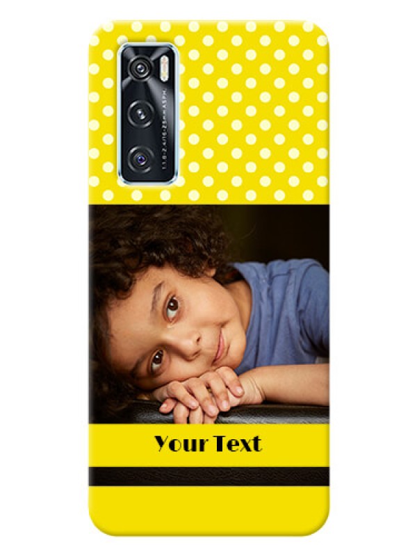 Custom Vivo V20 SE Custom Mobile Covers: Bright Yellow Case Design