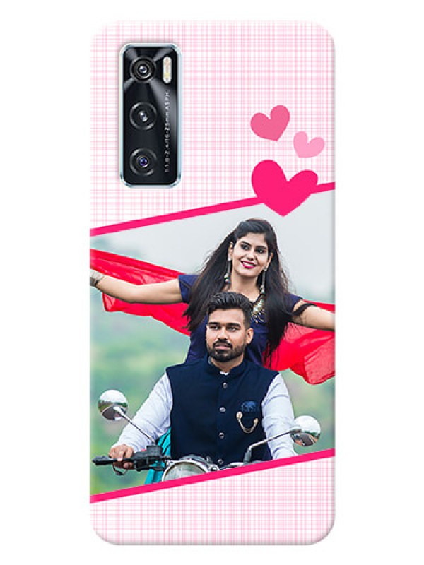 Custom Vivo V20 SE Personalised Phone Cases: Love Shape Heart Design