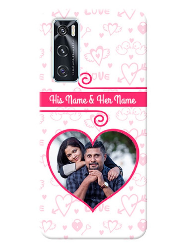 Custom Vivo V20 SE Personalized Phone Cases: Heart Shape Love Design