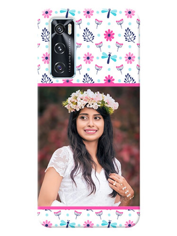 Custom Vivo V20 SE Mobile Covers: Colorful Flower Design