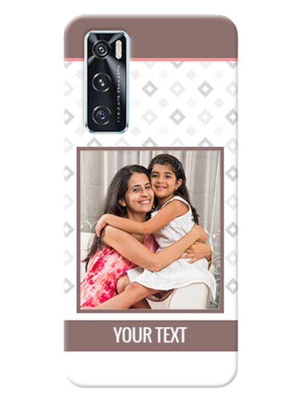 Custom Vivo V20 SE custom back covers: Simple Diamond Design