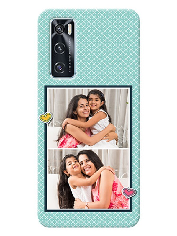 Custom Vivo V20 SE Custom Phone Cases: 2 Image Holder with Pattern Design