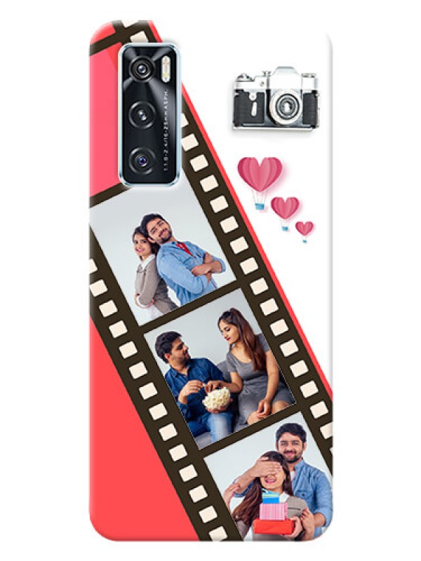 Custom Vivo V20 SE custom phone covers: 3 Image Holder with Film Reel