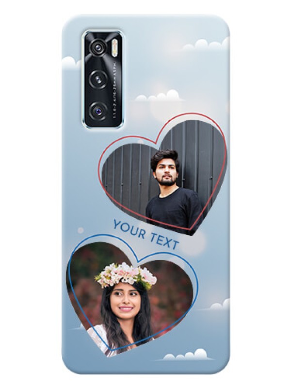 Custom Vivo V20 SE Phone Cases: Blue Color Couple Design 