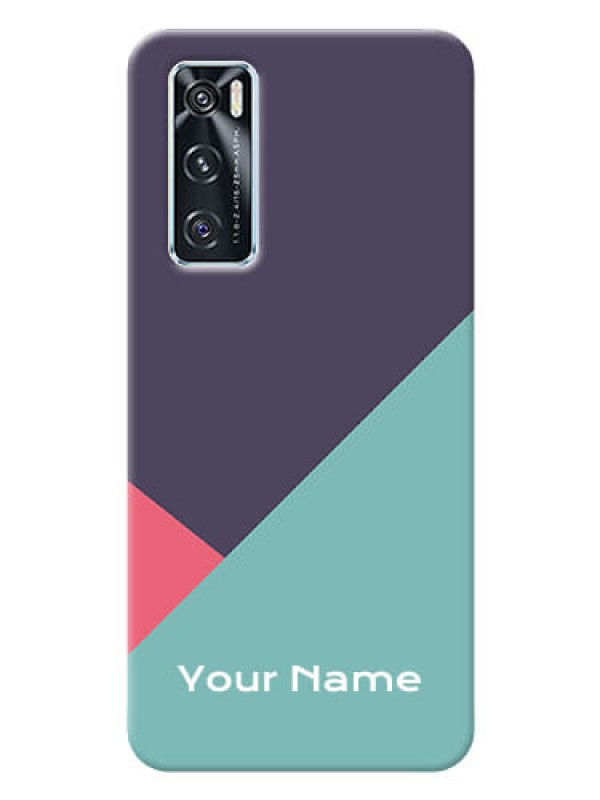 Custom Vivo V20 Se Custom Phone Cases: Tri Color abstract Design