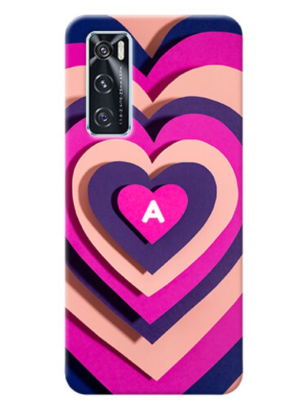 Custom Vivo V20 Se Custom Mobile Case with Cute Heart Pattern Design