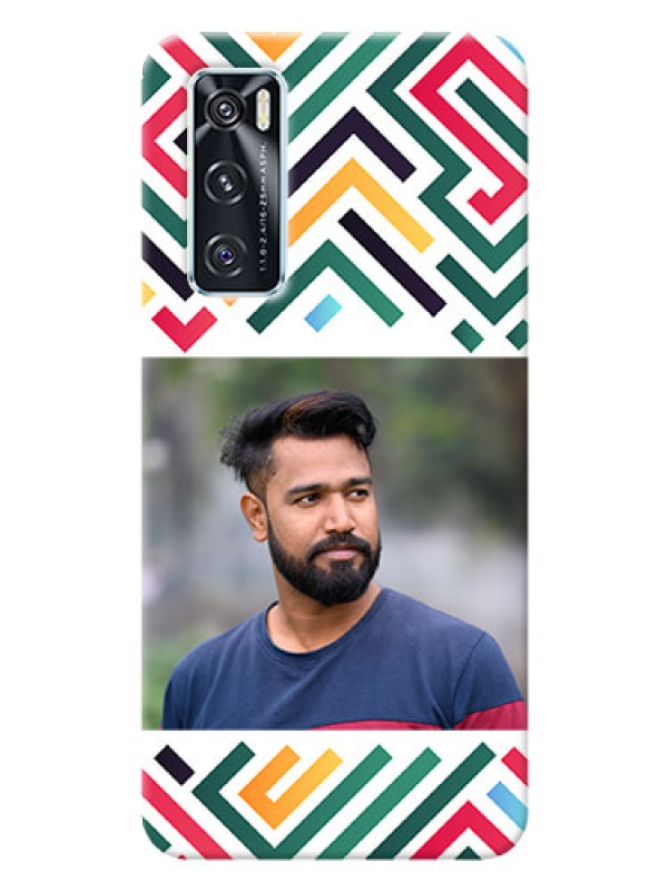 Custom Vivo V20 Se Custom Mobile Case with Colorful Maze Pattern Design