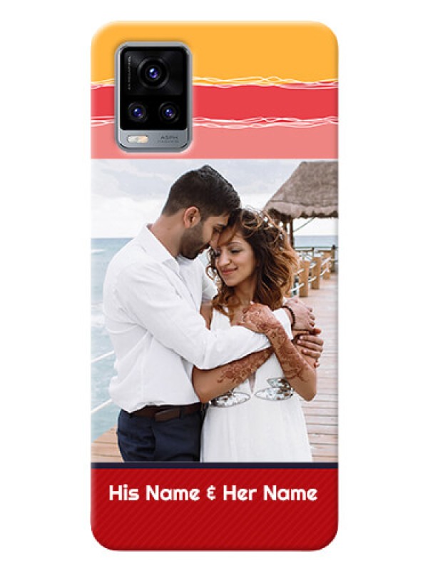 Custom Vivo V20 custom mobile phone covers: Colorful Case Design