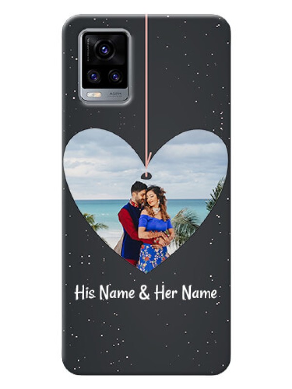 Custom Vivo V20 custom phone cases: Hanging Heart Design