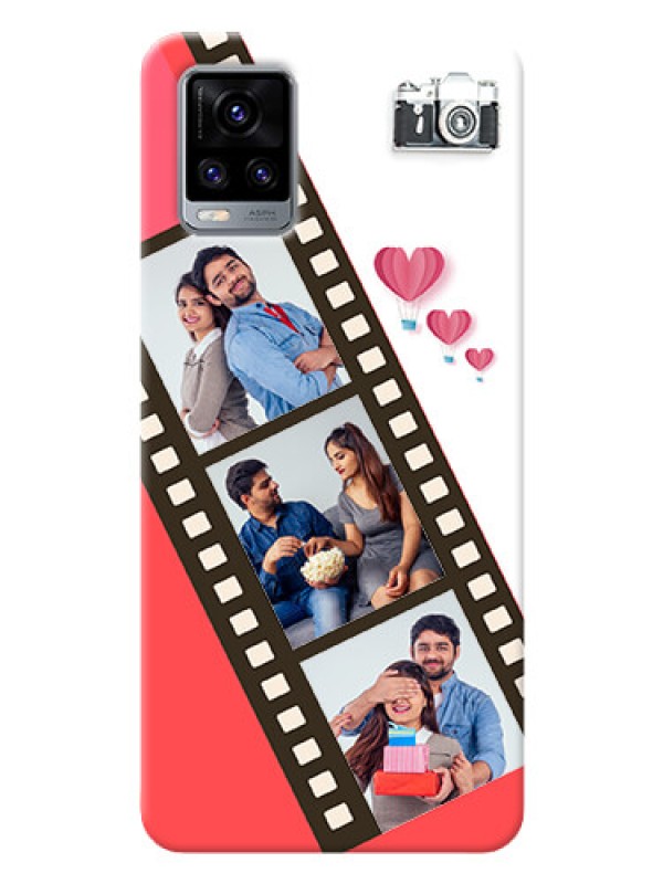 Custom Vivo V20 custom phone covers: 3 Image Holder with Film Reel