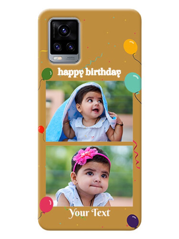 Custom Vivo V20 Phone Covers: Image Holder with Birthday Celebrations Design
