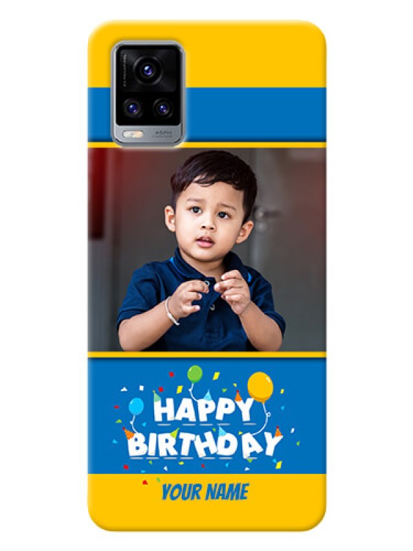 Custom Vivo V20 Mobile Back Covers Online: Birthday Wishes Design