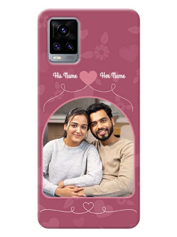 Custom Vivo V20 mobile phone covers: Love Floral Design
