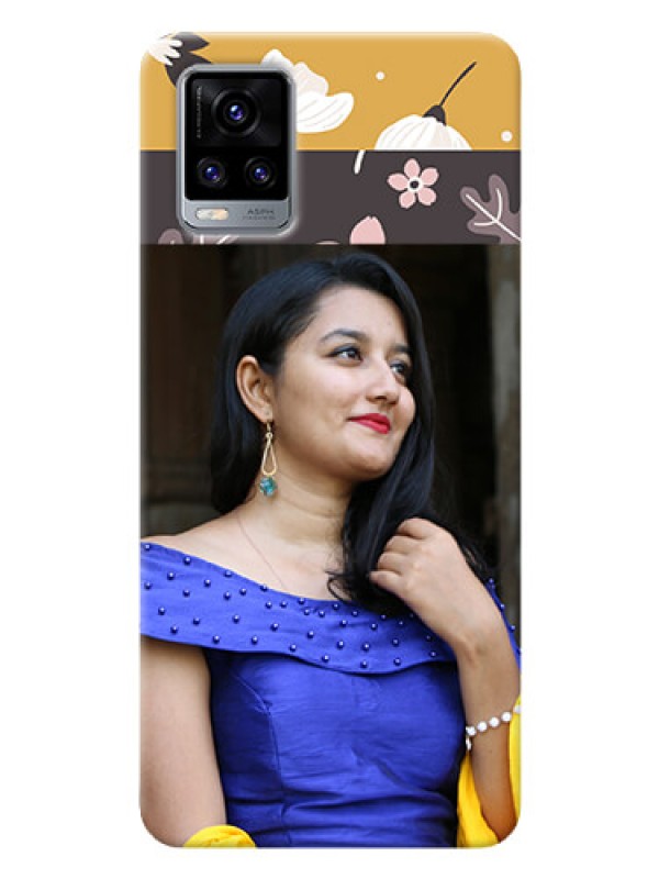 Custom Vivo V20 mobile cases online: Stylish Floral Design